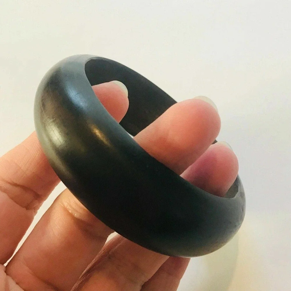 Solid Wood Bracelet Bangle Brown‎ 1